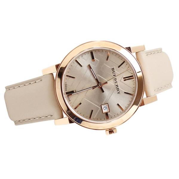 Burberry The City Beige Tan Dial Tan Leather Strap Watch for Women - BU9014 Watches Burberry   