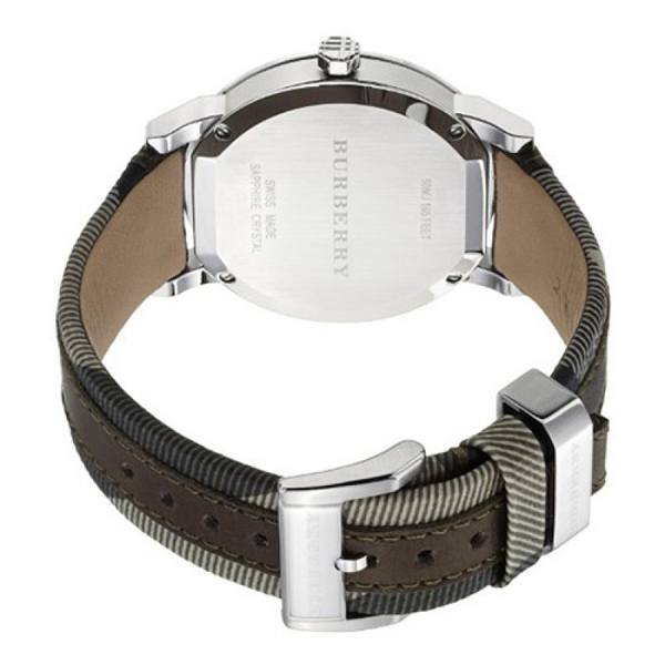 Burberry The City Grey Dial Leather Strap Watch for Men - BU9020 Watches Burberry   