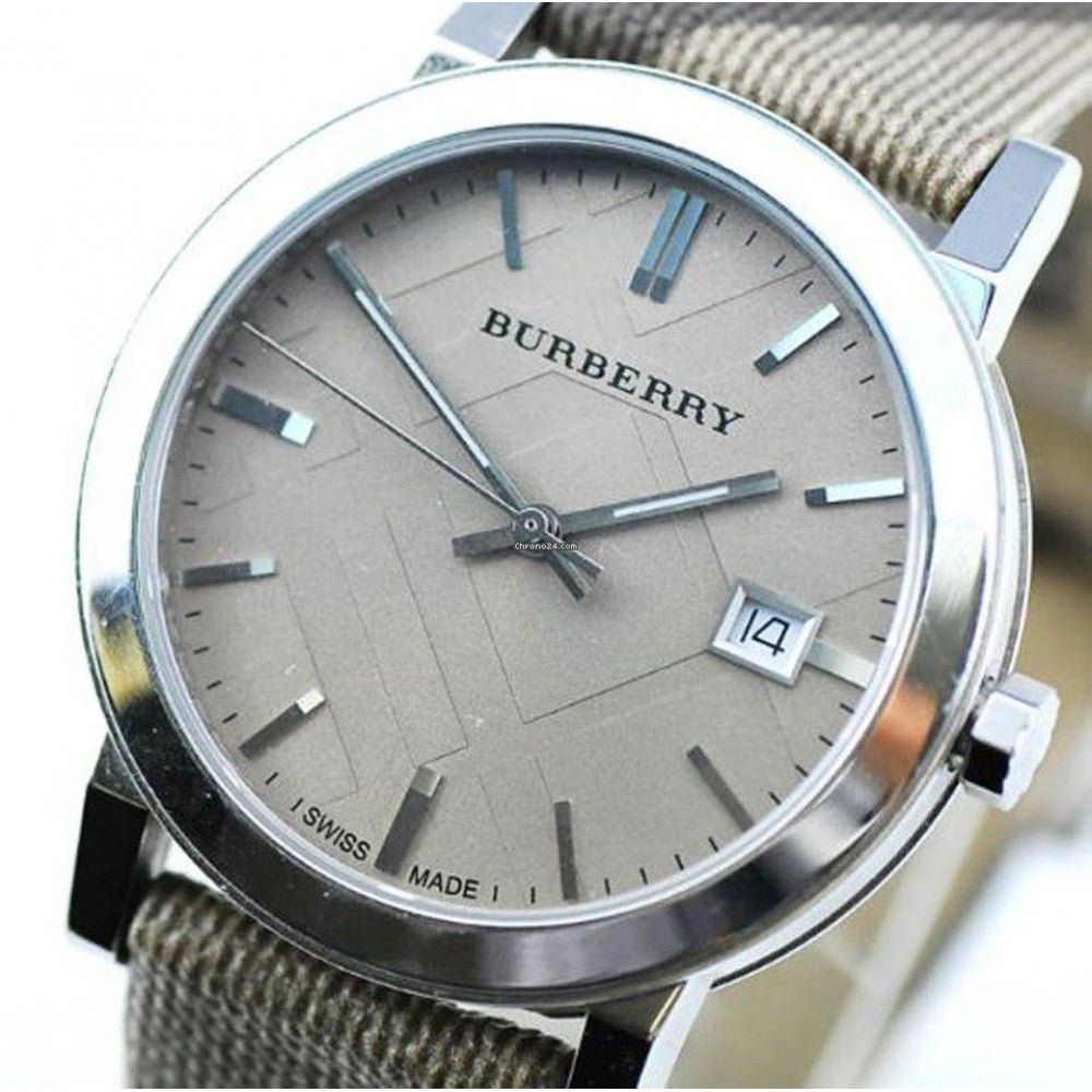 Burberry The City Nova Beige Dial Textured Leather Strap Watch for Women - BU9023 Watches Burberry   