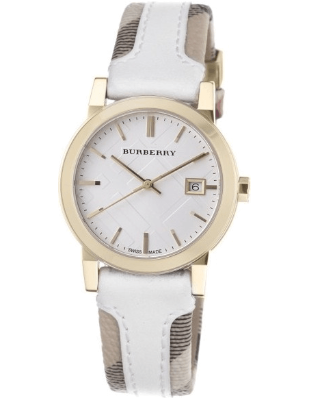 Burberry The City White Dial White Leather Strap Watch for Women - BU9015 Watches Burberry   