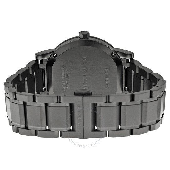 Burberry The City Gunmetal Dial Stainless Steel Strap Watch for Men - BU9007 Watches Burberry   