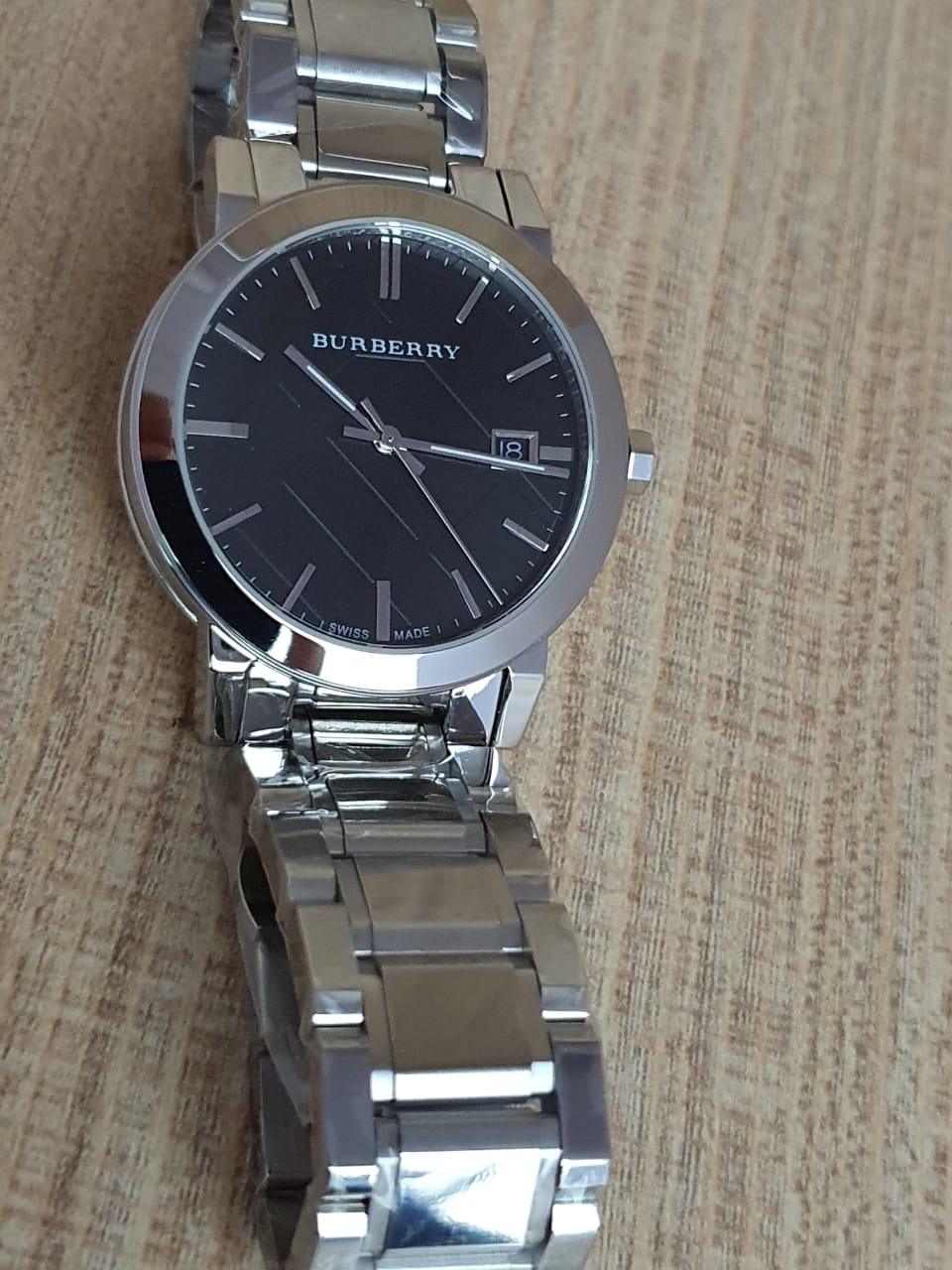 Burberry The City Black Dial Silver Stainless Steel Strap Watch for Women - BU9001 Watches Burberry   