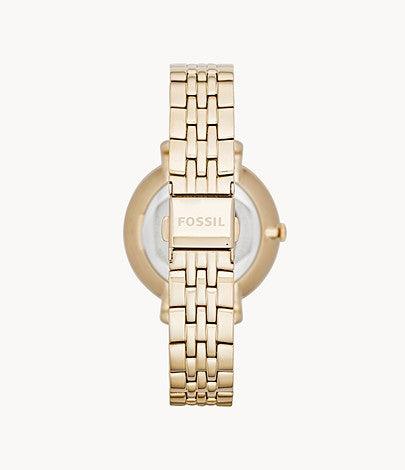 Fossil Jacqueline Rose Gold Dial Rose Gold Steel Strap Watch for Women - ES3667 Watches Fossil   