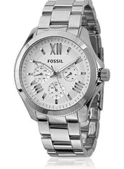 Fossil Cecile Multifunction Silver Dial Silver Steel Strap Watch for Women - AM4509 Watches Fossil   