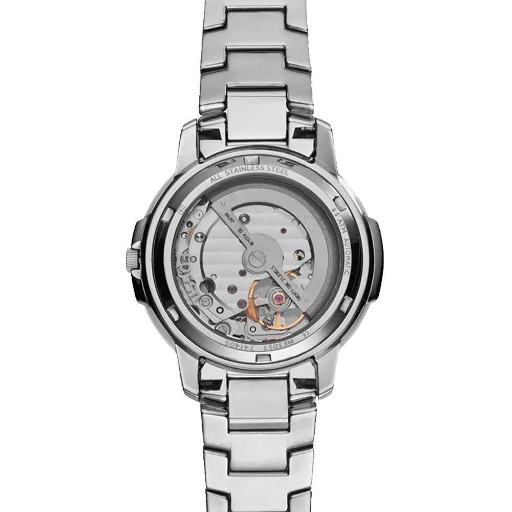 Fossil Architect Automatic Silver Dial Silver Steel Strap Watch for Women - ME3057 Watches Fossil   