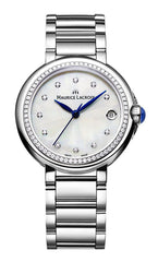 Maurice Lacroix Fiaba Diamonds Mother of Pearl Dial Silver Steel Strap Watch for Women - FA1004-SD502-170-1 Watches Maurice Lacroix   