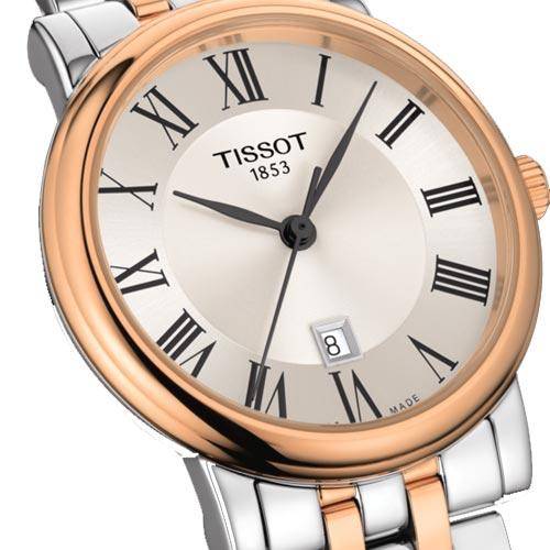 Tissot Carson Premium Lady Two Tone Watch For Women - T122.210.22.033.01 Watches Tissot   