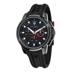 Maserati SFIDA Chronograph Quartz Stainless Steel Black Dial Watch For Men - R8851123007 Watches Maserati   