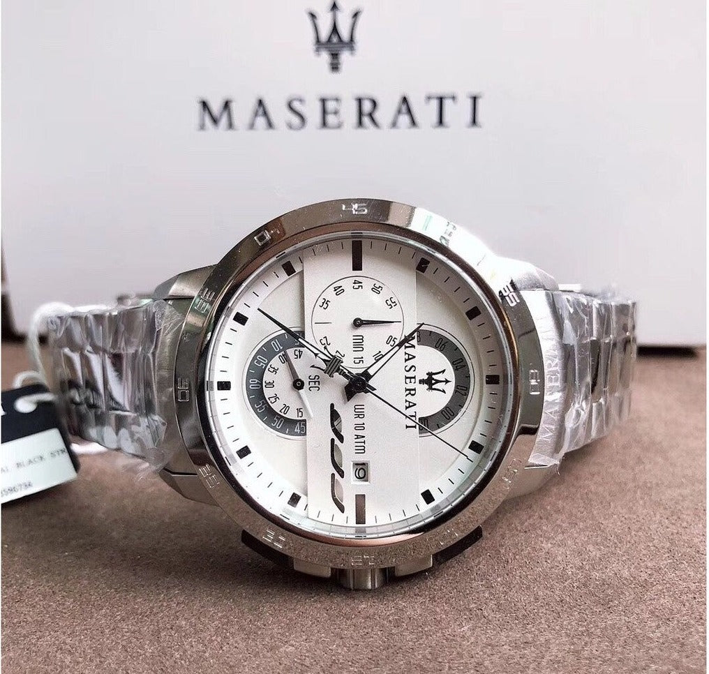 Maserati Ingegno Chronograph Stainless Steel Watch For Men - R8873619004 Watches Maserati   