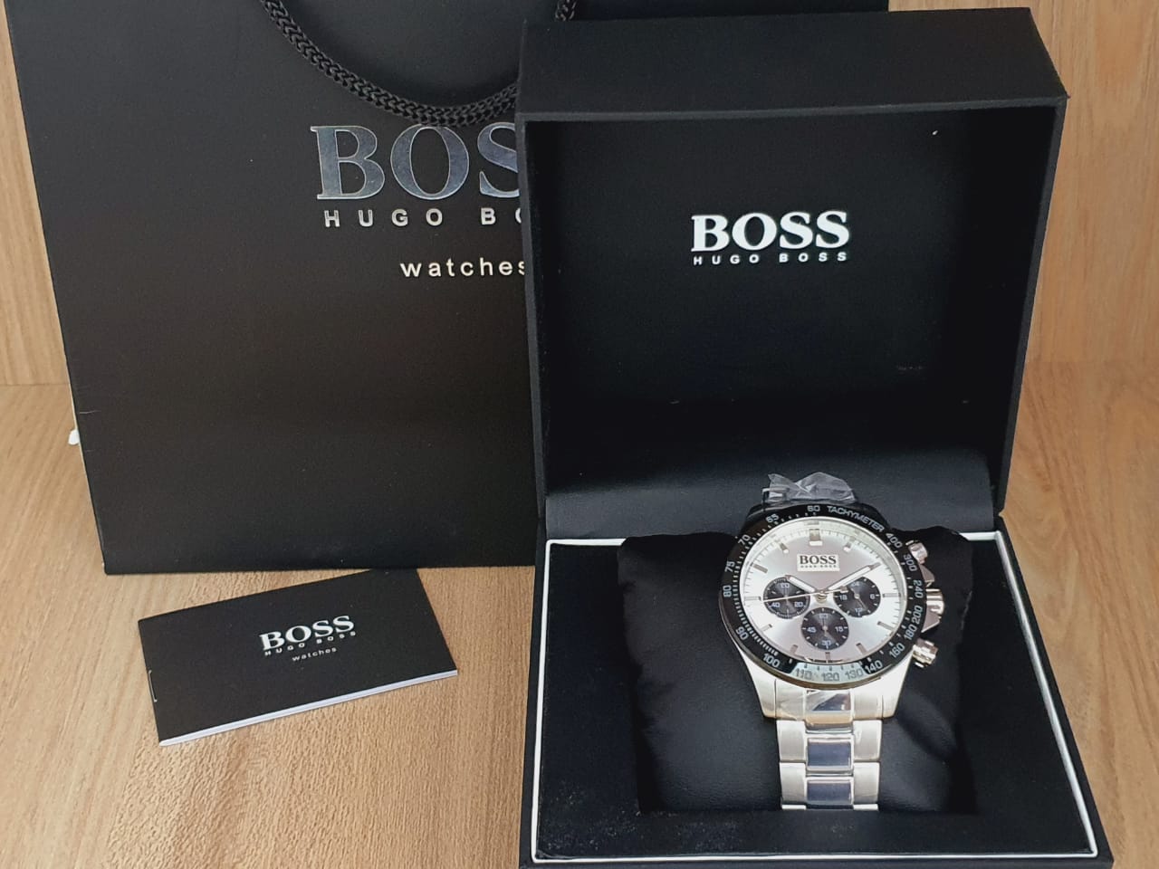 Hugo Boss Ikon White Dial Silver Steel Strap Watch for Men - 1512964 Watches Hugo Boss   