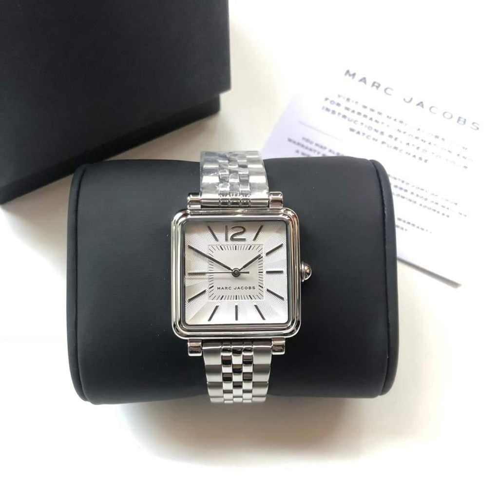 Marc Jacobs Vic Silver Dial Silver Stainless Steel Strap Watch for Women - MJ3461 Watches Marc Jacobs   