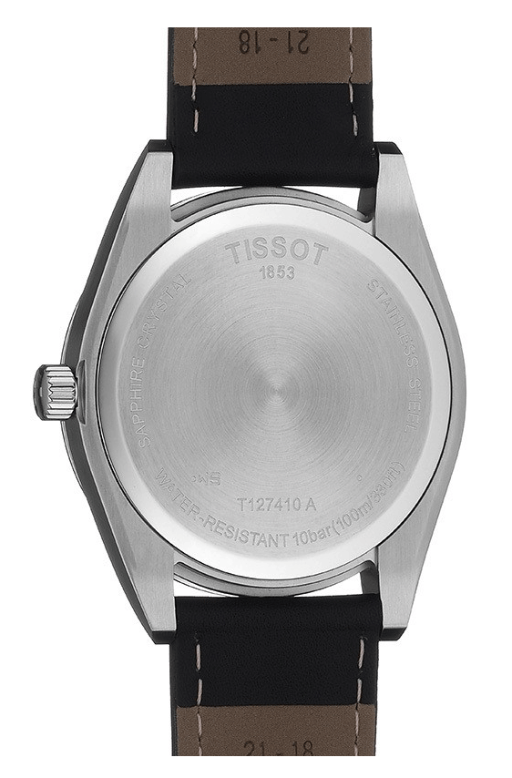 Tissot Gentleman Black Dial Leather Strap Watch For Men - T127.410.16.051.00 Watches Tissot   