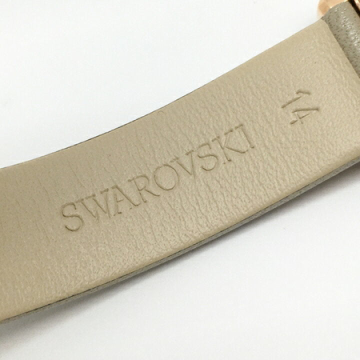 Swarovski Uptown Crystal Grey Dial Grey Leather Strap Watch for Women - 5547716 Watches Swarovski   
