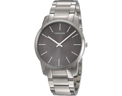 Calvin Klein City Black Dial Silver Steel Strap Watch for Men - K2G21161 Watches Calvin Klein   