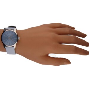 Calvin Klein City Blue Dial Blue Leather Strap Watch for Women - K2G231VN Watches Calvin Klein   