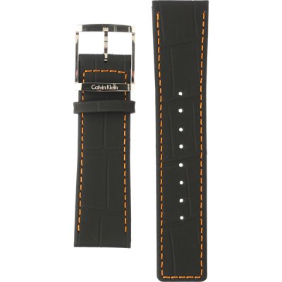 Calvin Klein City Black Dial Black Leather Strap Watch for Men - K2G211C1 Watches Calvin Klein   