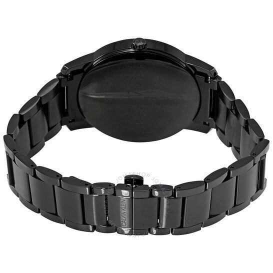 Calvin Klein City Quartz Black Dial Black Steel Strap Watch for Men - K2G2G4B1 Watches Calvin Klein   