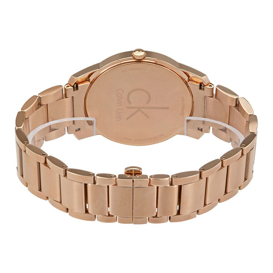 Calvin Klein City White Mother of Pearl Dial Rose Gold Steel Strap Watch for Women - K2G23646 Watches Calvin Klein   