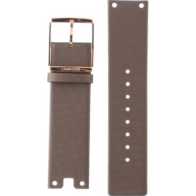 Calvin Klein Glam Transparent Dial Brown Leather Strap Watch for Women - K9423303 Watches Calvin Klein   