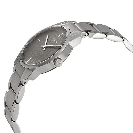 Calvin Klein City Grey Dial Silver Steel Strap Watch for Women - K2G23144 Watches Calvin Klein   