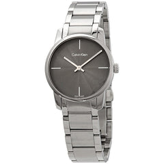 Calvin Klein City Grey Dial Silver Steel Strap Watch for Women - K2G23144 Watches Calvin Klein   