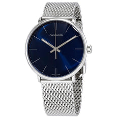 Calvin Klein High Noon Quartz Blue Dial Silver Mesh Bracelet Watch for Men - K8M2112N Watches Calvin Klein   