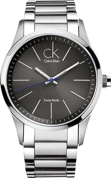 Calvin Klein Bold Grey Dial Silver Steel Strap Watch for Men - K2241107 Watches Calvin Klein   