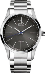 Calvin Klein Bold Grey Dial Silver Steel Strap Watch for Men - K2241107 Watches Calvin Klein   