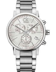 Calvin Klein City White Dial Silver Steel Strap Watch for Men - K2G27146 Watches Calvin Klein   