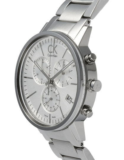 Calvin Klein City White Dial Silver Steel Strap Watch for Men - K2G27146 Watches Calvin Klein   