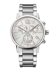 Calvin Klein City White Dial Silver Steel Strap Watch for Men - K2G27146 Watches Calvin Klein   