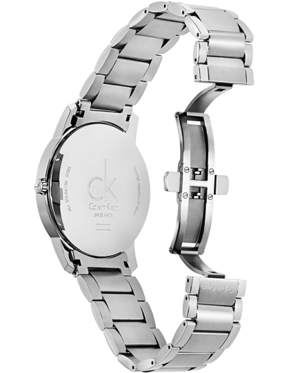 Calvin Klein City Quartz White Dial Silver Steel Strap Watch for Men - K2G2G1Z6 Watches Calvin Klein   