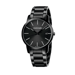 Calvin Klein City Quartz Black Dial Black Steel Strap Watch for Men - K2G2G4B1 Watches Calvin Klein   