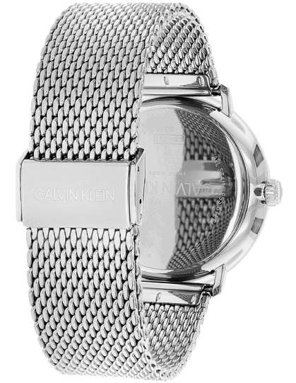 Calvin Klein High Noon Quartz Blue Dial Silver Mesh Bracelet Watch for Men - K8M2112N Watches Calvin Klein   