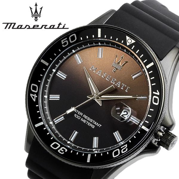 Maserati SFIDA Quartz Black Dial Black Rubber Strap Watch For Men - R8851140001 Watches Maserati   