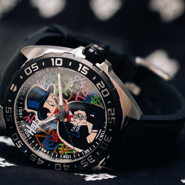 Tag Heuer Formula 1 Alec Monopoly Special Edition Black Rubber Strap Watch for Men - WAZ1117.FT8023 Watches Tag Heuer   