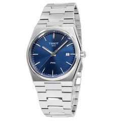 Tissot T Classic PRX Blue Dial Silver Steel Strap Watch For Men - T137.410.11.041.00 Watches Tissot   