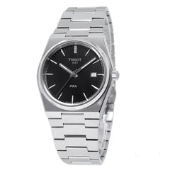 Tissot PRX Quartz Stainless Steel Black Dial Watch For Men - T137.410.11.051.00 Watches Tissot   