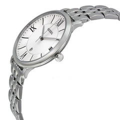 Fossil Jacqueline White Dial Silver Steel Strap Watch for Women - ES3920 Watches Fossil   