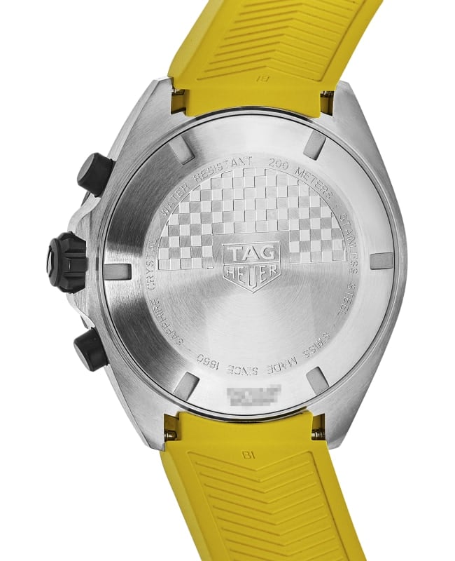 Tag Heuer Formula 1 Chronograph 41mm Yellow Dial Yellow Rubber Strap Watch for Men - CAZ101AM.FT8054 Watches Tag Heuer   