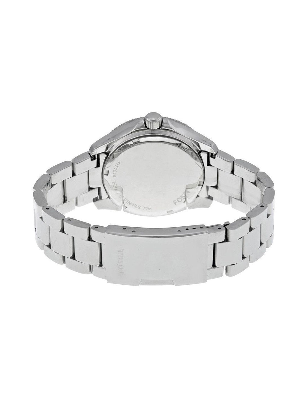 Fossil Cecile Chronograph Silver Dial Silver Steel Strap Watch for Women - AM4481 Watches Fossil   