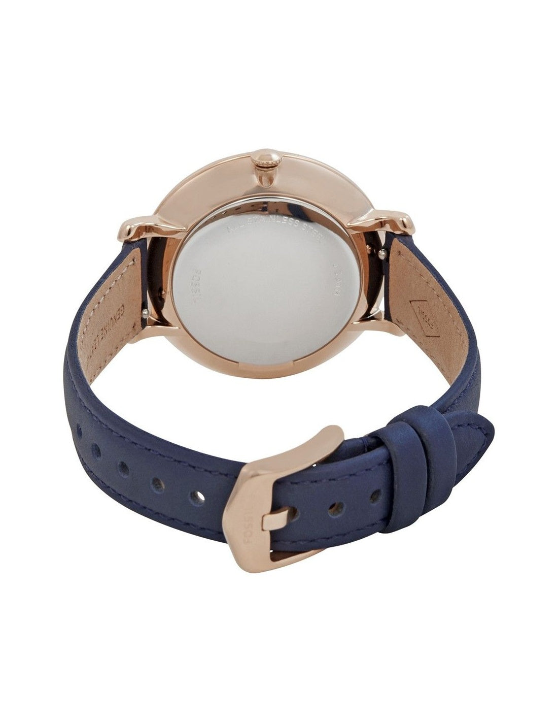 Fossil Jacqueline White Dial Blue Leather Strap Watch for Women - ES4291 Watches Fossil   