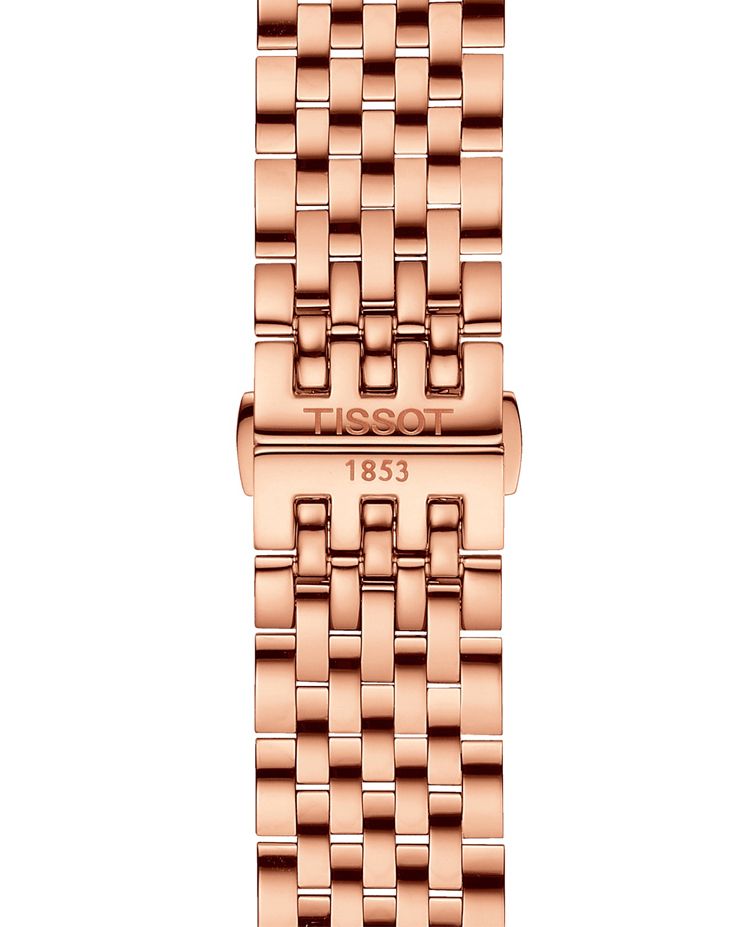 Tissot T Classic Tradition White Dial Rose Gold Stainless Steel Strap Watch For Women - T063.610.33.038.00 Watches Tissot   