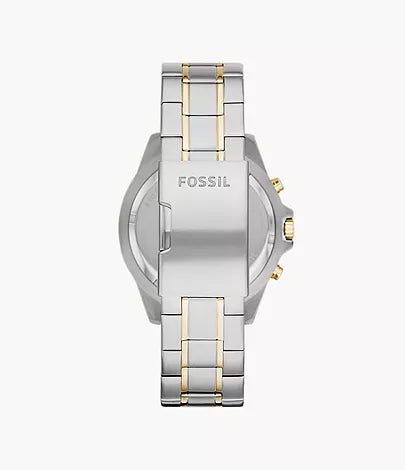 Fossil Garrett Analog Black Dial Two Tone Steel Strap Watch for Men - FS5771 Watches Fossil   