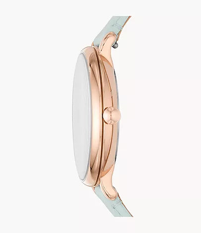 Fossil Jacqueline Multi Colored Dial Blue Leather Strap Watch for Women - ES4813 Watches Fossil   