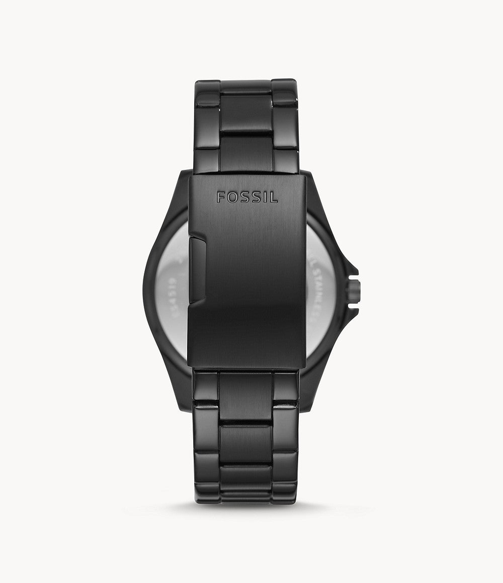 Fossil Riley Multifunction Black Dial Black Steel Strap Watch for Women - ES4519 Watches Fossil   