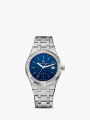 Maurice Lacroix Aikon Date Blue Dial Silver Steel Strap Watch for Men - AI1108-SS002-430-1 Watches Maurice Lacroix   