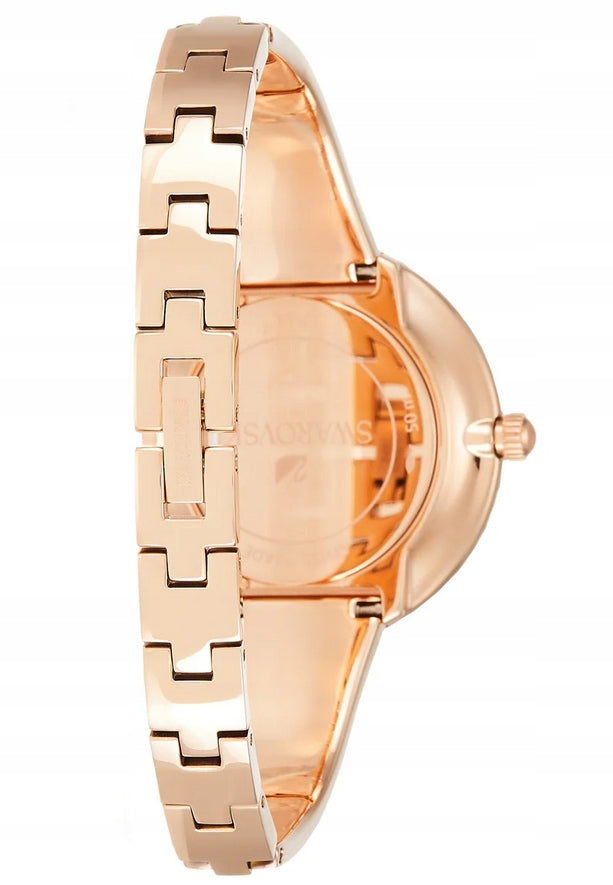 Swarovski Crystal Rose Black Dial Rose Gold Steel Strap Watch for Women - 5484050 Watches Swarovski   