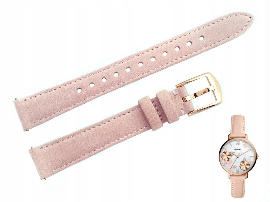 Fossil Jacqueline Three Hand Mother of Pearl Dial Pink Leather Strap Watch for Women - ES4671 Watches Fossil   