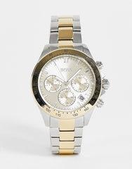 Hugo Boss Novia Gold Dial Two Tone Steel Strap Watch for Women - 1502618 Watches Hugo Boss   